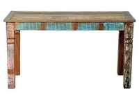 SIT Möbel Esstisch aus recyceltem Altholz | bunt lackiert | B 140 x T 70 x H...