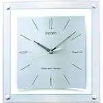 Seiko - QXR205S - Wanduhr - Mit Funksteuerung - Wei&szlig;