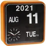 Karlsson - Wanduhr Mini Flip - Orange/Schwarz - 24x24x10cm - Orange