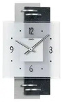 AMS Quarz-Wanduhr, Quarzwerk, 22x36x5cm, 9245 - Silber