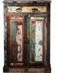 SIT M&ouml;bel Highboard | 2 T&uuml;ren, 1 Schublade | Altholz lackiert bunt | B 82 x T...