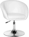 AMSTYLE Relaxsessel Loungesessel Kunstleder Cocktailsessel wei&szlig; Sessel Drehbar