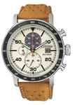 Citizen Herrenuhr CA0641-16X Eco Drive Chronograph Lederarmband Markenuhren - Creme