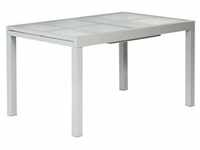 Merxx Gartentisch ausziehbar 180/240 x 90 cm - Aluminiumgestell Silber mit...