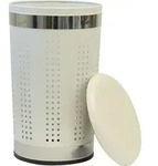 Kela W&auml;schebox Sevilla Metall wei&szlig; 60,5cm 35cm&Oslash;, 21817 - Wei&szlig;
