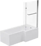 Elara (links) Badewanne 170 x 85 x 53 cm, wei&szlig; - Wei&szlig;
