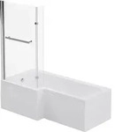 HOME DELUXE - Badewanne mit Duschwanne - ELARA rechts - inkl. komplettem...