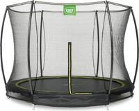 EXIT Silhouette Trampolin &oslash;244cm, mit Sicherheitsnetz, Bodentrampolin, Rund,...