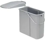 WESCO 700411-85 Abfallsorter 19 Liter VARIO 1 ab 45 cm Schrankbreite, alugrau