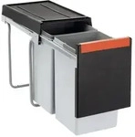 FRANKE Abfallsorter 30 (2x15) Liter CUBE 30 ab 30 cm Schrankbreite - Schwarz