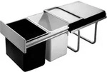 HAILO 3640-00 Abfallsorter 36 (2x18) Liter RAUMSPAR TANDEM ab 40 cm Schrankbreite -