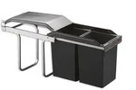 HAILO 3650101 Abfallsorter 30 (2x15) Liter TANDEM ab 30 cm Schrankbreite -