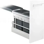 HAILO 3663101 Abfallsorter 30 (2x15) Liter TANDEM 2 ab 30 cm Schrankbreite -