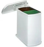 Hailo Duo 3416. Abfallsammler, wei&szlig;. - M&uuml;lleimer - Wei&szlig;