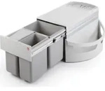 Hailo Rondo 2 plus. Abfallsammler, hellgrau. - M&uuml;lleimer - Grau