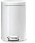 simplehuman CW1853CB, 4,5 l, Rund, Edelstahl, Wei&szlig;, Terrasse, 254 mm - Wei&szlig;