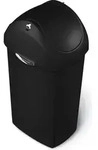 Swing Lid Can 40 Liter, Simplehuman - Schwarz - Schwarz
