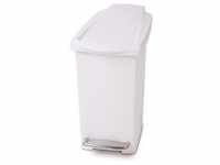 simplehuman 10 Liter schmal Treteimer, weißer Kunststoff - 8,6x8,6x68,1 cm;...