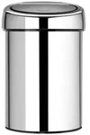 Brabantia Touch Bin 3 Liter Brilliant Steel - Silber