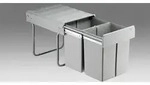WESCO Einbau-Abfallsammler Double Master Maxi 40 DT - 2 x 20 Liter, Vollauszug,