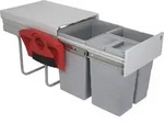 HAILO Abfallsorter 40 (20 + 2x10) Liter RAUMSPAR TANDEM COMFORT ab 40 cm
