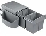 Naber Abfallsammlersystem Corner Boy 2 (f&uuml;r Diagonaleckschr&auml;nke), alu grau 8012083