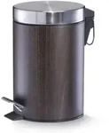 Zeller Treteimer, 3 ltr., Walnussdekor, Metall &Oslash;17 x 26 cm - Braun