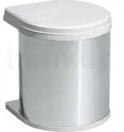 HAILO 3512-01 Abfallsorter 12 Liter Hailo MONO ab 40cm Schrankbreite, wei&szlig;/edelstahl