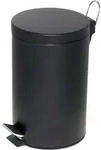 Alco Tretabfalleimer Stahl kunststoffbeschichtet 12l schwarz - Schwarz