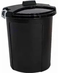 HEIDRUN Universaltonne, Matrix-Tonne,65cm H&ouml;he,&Oslash; 55cm,75 l,schwarz,Kunststoff -