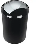Schwingdeckeleimer Spirella Sydney 5 Liter schwarz - Schwarz