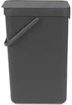 Brabantia - Abfallbeh&auml;lter 'Sort & Go', 16 L,Farbe:grau, 109966 - Grau