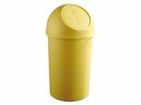 helit Abfalleimer mit Push Einwurfklappe 45 Liter gelb