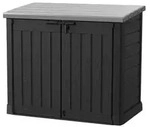 Keter 17199416 M&uuml;lltonnenbox Store it Out Max, Schwarz, 1.200L
