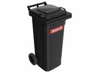 Müllgroßbehälter 80l HDPE anthrazitgrau fahrbar,n.EN 840 SULO