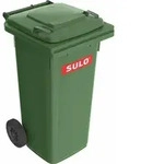M&uuml;llgro&szlig;beh&auml;lter 120l HDPE gr&uuml;n fahrbar,n.EN 840 SULO - Gr&uuml;n