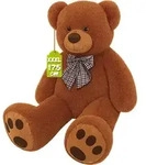 MONZANA&reg; Teddyb&auml;r L - XXXL 50-175cm Weiches Fell Schleife Tatzendruck Geschenk