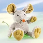 Schaffer Stofftier, Kuschelmaus, Schaffer Maus Eddi 4750, 16cm - Grau