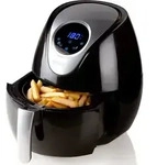 DOMO DO509FR XL Low-Fett Fritteuse Frittieren OHNE &Ouml;l oder Fett, 3,5 Liter - Schwarz