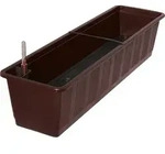 Bewsserungskasten Aqua Gr. 80 cm braun mit Wasserstandsanzeige - Braun