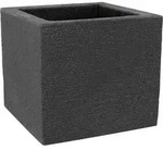 Geli Pflanztopf Kubus 30 x 30 x 26 cm anthrazit - Grau
