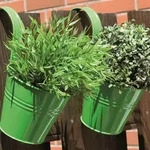Siena Garden Blumentopf / Balkonkasten 2er Set, gr&uuml;n, &Oslash; 16cm - Gr&uuml;n
