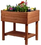 Dobar Hochbeet, ca. 80 x 60 x 80cm - Braun