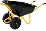 Pro-Bau-Tec Schubkarre Twin 160L Tiefbettmulde Tragkraft 200kg - Wei&szlig;