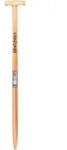 Idealspaten Eschen-T-Stiel 85 cm doppelt gebogen lackiert