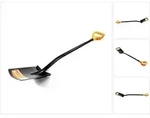 Fiskars 131403, Spaten, Kunststoff, Stahl, Schwarz, Orange, Quadratisch, D-f&ouml;rmig,