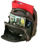 Dermata Dermata 2-Rollen Rucksacktrolley Nylon 47,5 cm - Schwarz