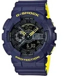 Casio G-Shock Uhr GA-110LN-2AER blau gelb - Blau/Schwarz