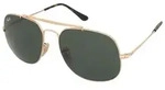 Ray-Ban General, Erwachsener, Uni, Quadratisch, Quadratisch, Vollrand, Gold - Gr&uuml;n