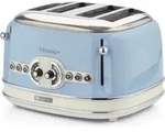 Ariete Vintage 4-Schlitz-Toaster blau - Blau